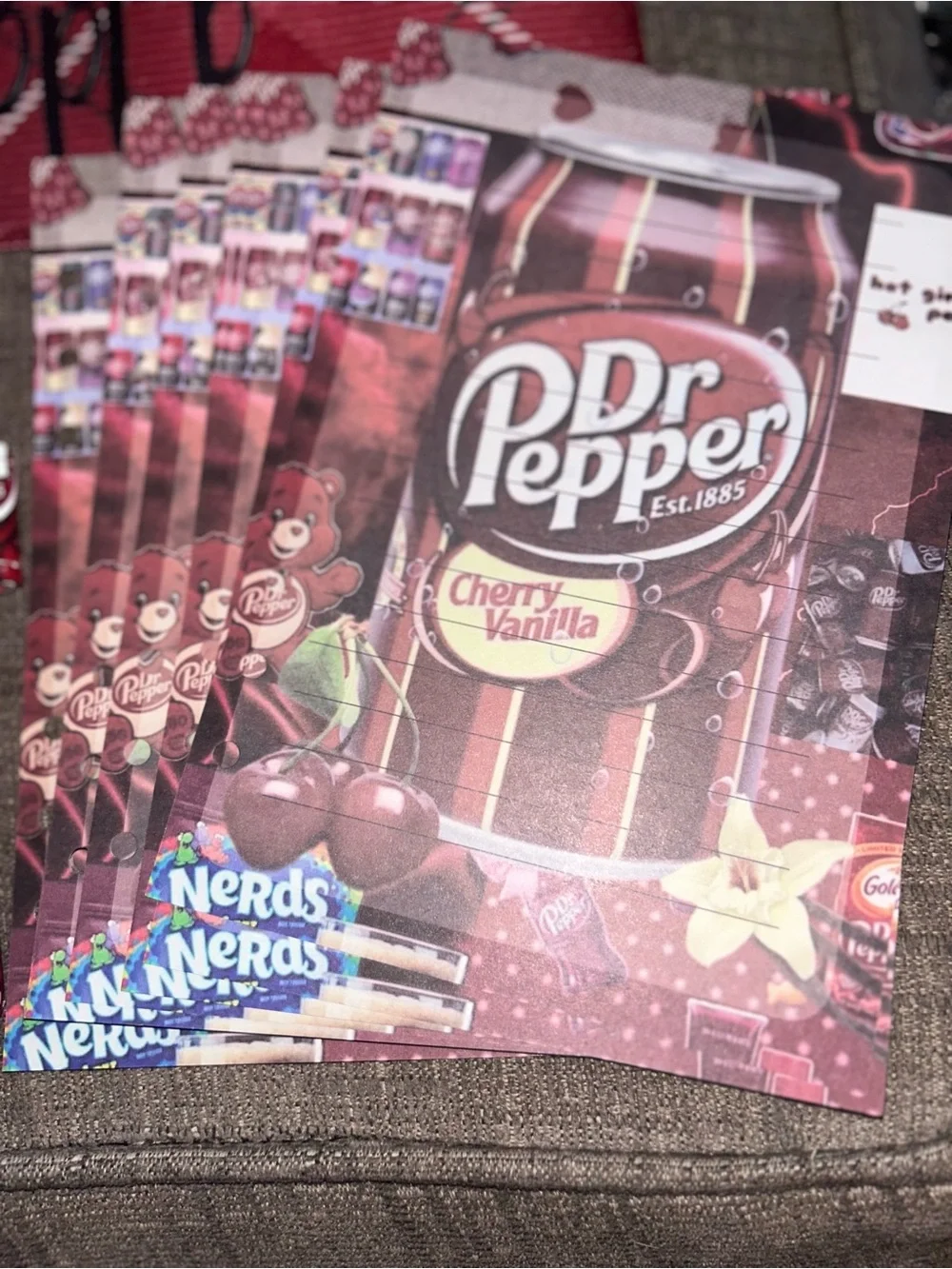 Dr Pepper Stationery Set